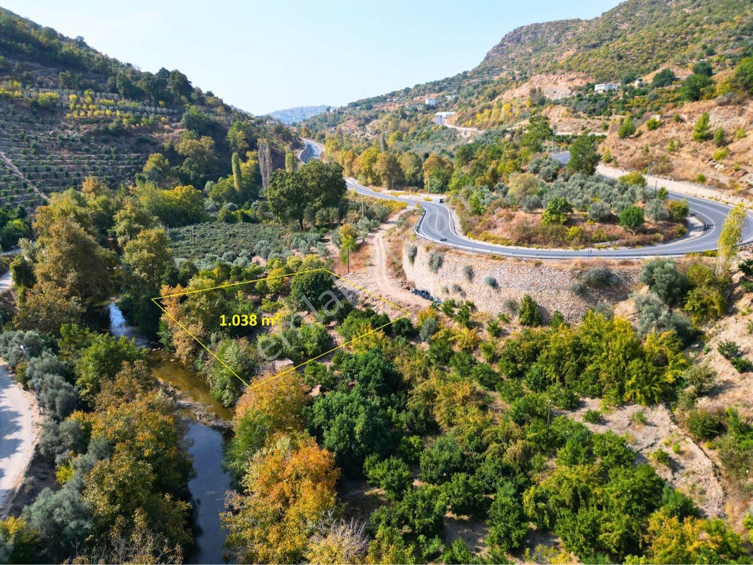 Alanya Burçaklar Satılık Tarla ALANYA’DA KARGI ÇAYINA SIFIR SATILIK TARLA