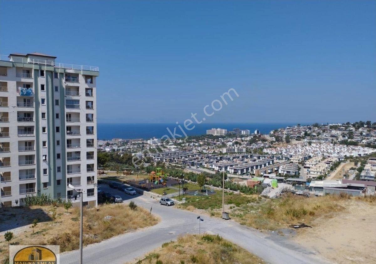 Kuşadası Değirmendere Kiralık Daire Marina emlaktan kiralık full deniz manzaralı eşyalı daire