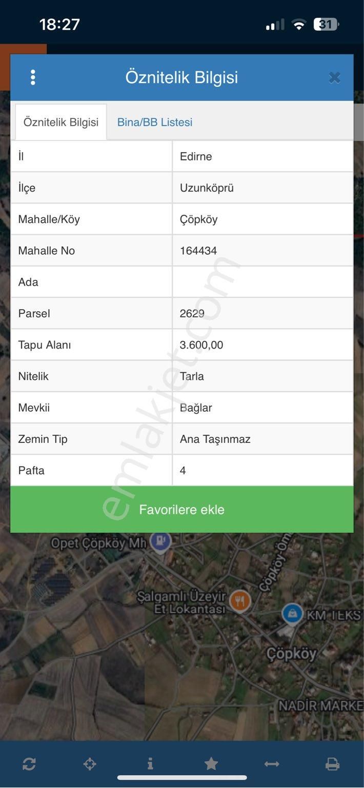 Çöpköyde Köy Dibi Tarla