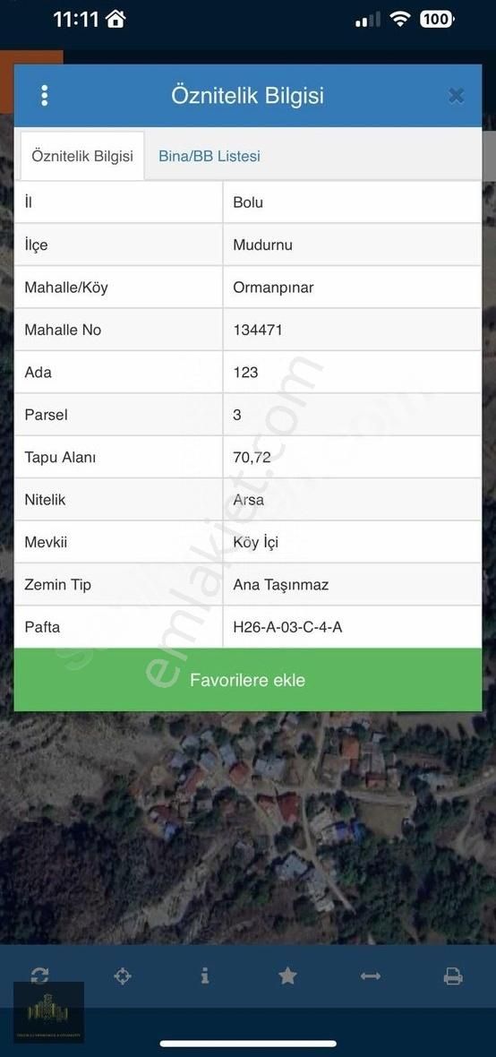 Mudurnu Ormanpınar Köyü (Dodoraz) Satılık Konut İmarlı BOLU MUDURNU ORMANPINARDA ÖZGÜR EMLAKTAN SATILIK ARSA!!!