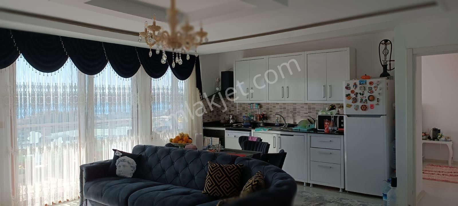 Alanya Konaklı Satılık Daire  Alanya Konaklı Mah. Deniz manzaralı satılık 2+1 mobilyalı daire  