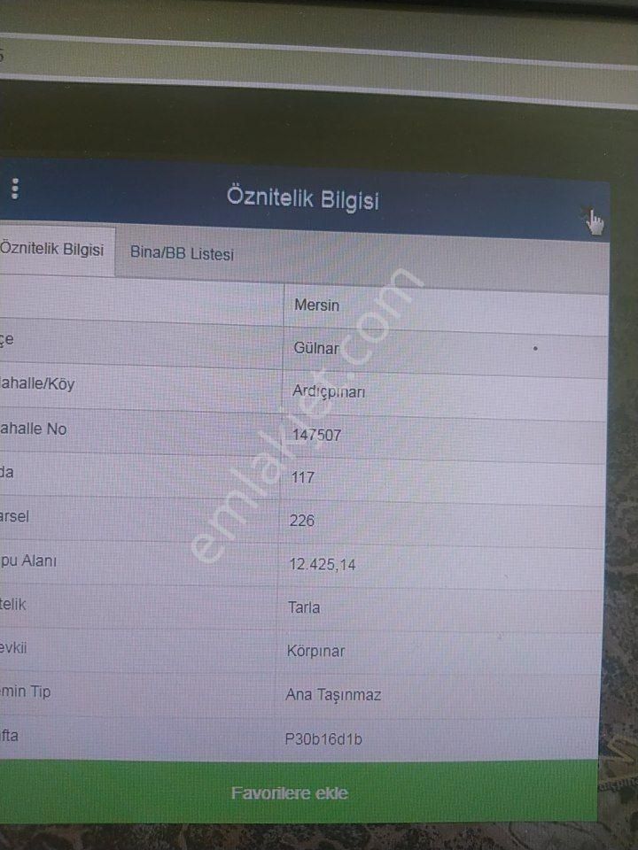 Aydıncık Emlaktan Satılık Tarla 12425m2 - Görsel 2