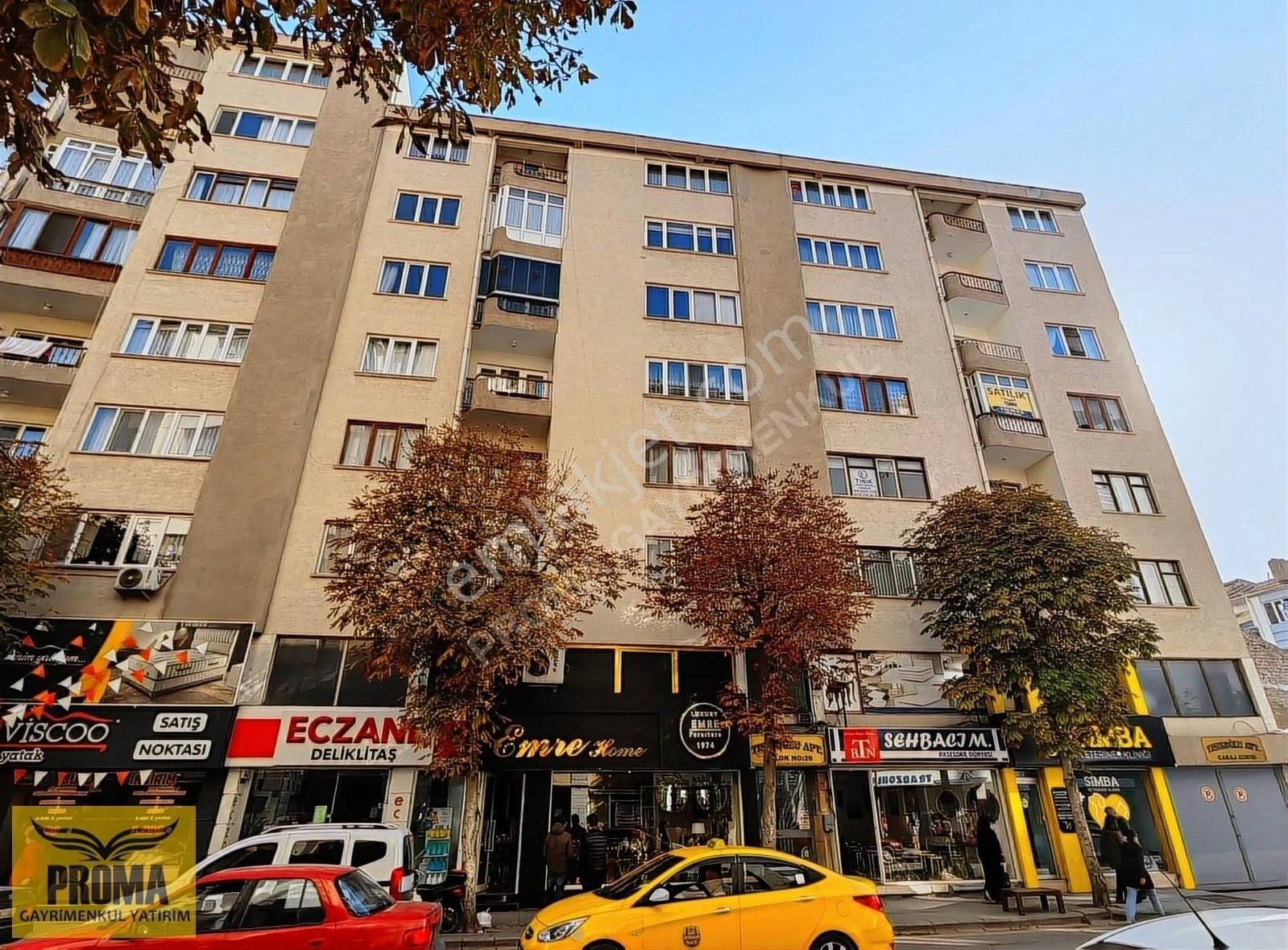 Odunpazarı Deliklitaş Satılık Daire PROMA'dan ŞEHİR MERKEZİNDE 3+1 150M2 KAPALI GRJ-ASANSÖRLÜ DAİRE