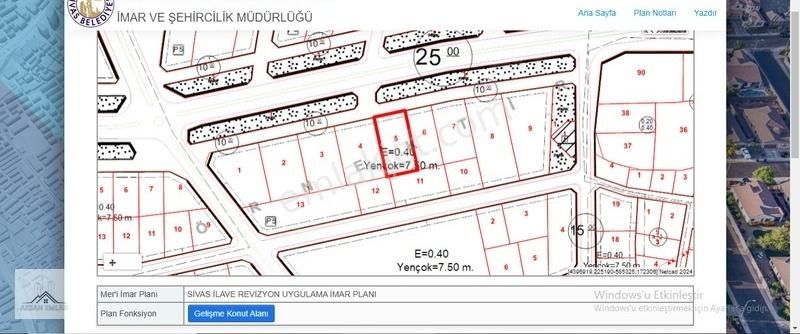 Sivas Merkez Esenyurt Satılık Villa İmarlı AKSAN EMLAK'TAN ESENYURT'TA 1.414m2 SATILIK VİLLA ARSASI!