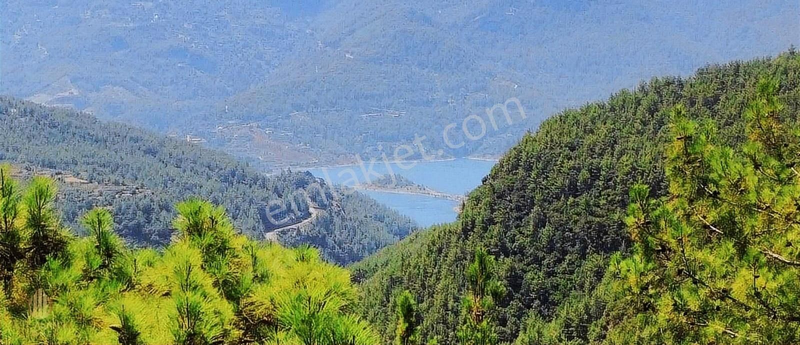 Alanya Uğurlu Satılık Tarla BARAJ MANZARALI KURULU DÜZEN 70 AĞAÇLI HAVUZLU FIRSAT TARLA