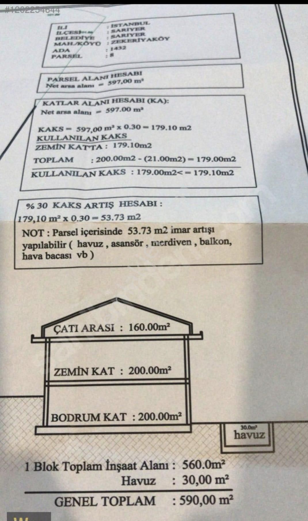 Sarıyer Zekeriyaköy Satılık Konut İmarlı Sarıyer Zekeriyaköy De İmarlı Arsa İnşaata Hazır