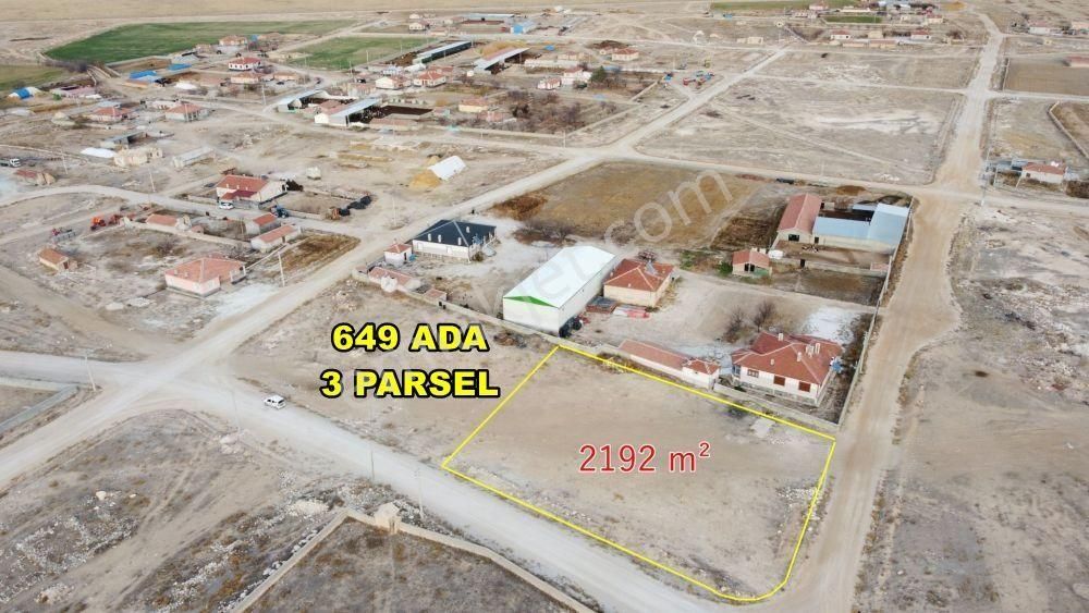 Cihanbeyli Taşpınar Satılık Konut İmarlı  KONYA / CİHANBEYLİ / TAŞPINAR-YENİYAYLA'DA 2.192 m² KONUT İMARLI ARSA