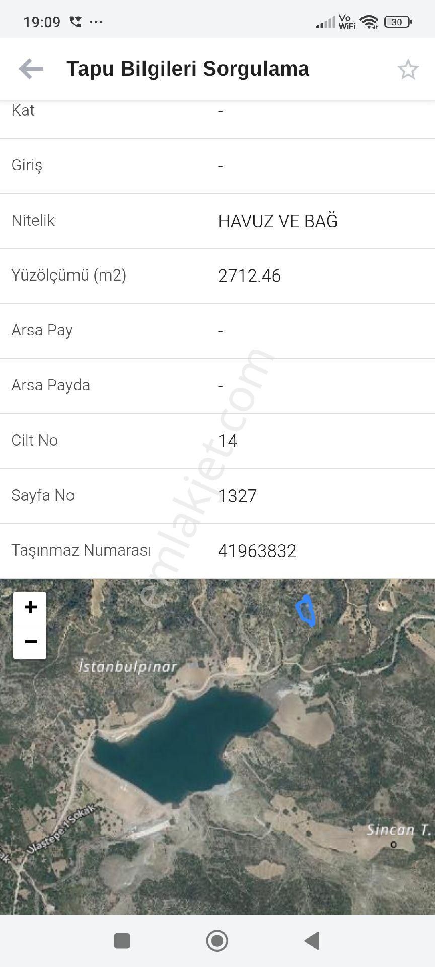 Baraj Manzaralı Bağ