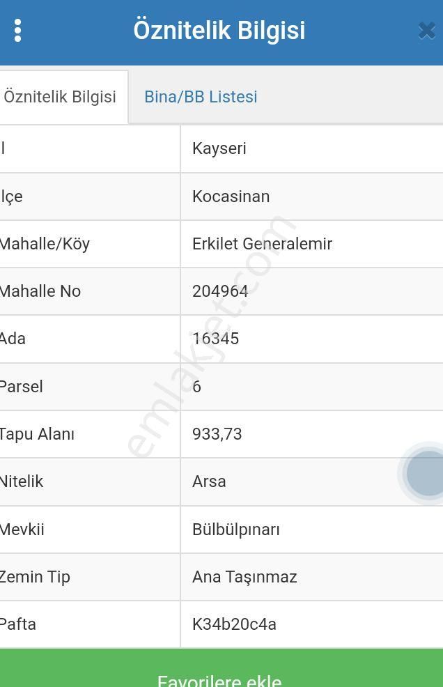 Kocasinan General Emir Satılık Villa İmarlı Erkilet General Emir Bülbulpinarinda Satlik Temiz Villa Parseli