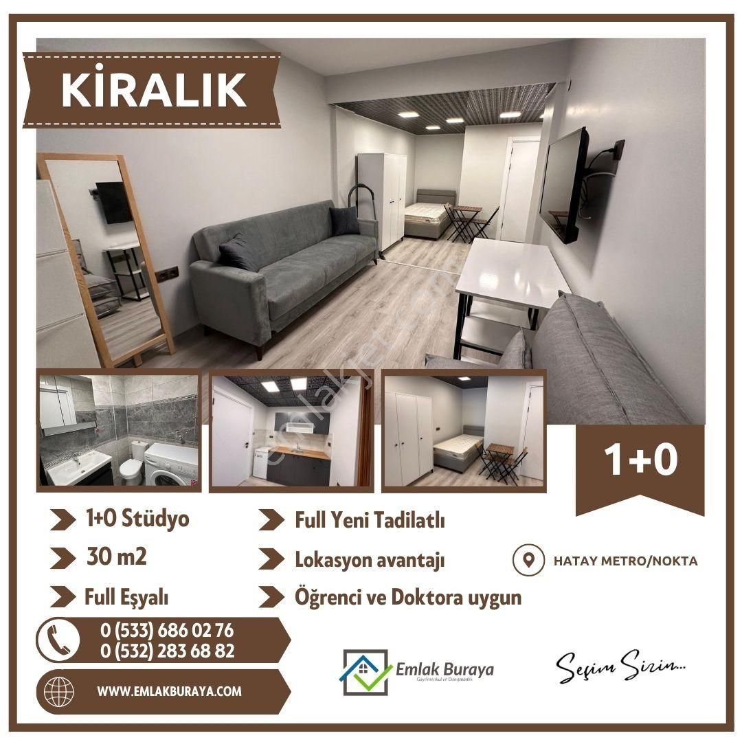 Konak Çankaya Kiralık Daire  İzmir Hatay İnönü Cad. Metro Yakını Full Eşyalı Kiralık Stüdyo Daire