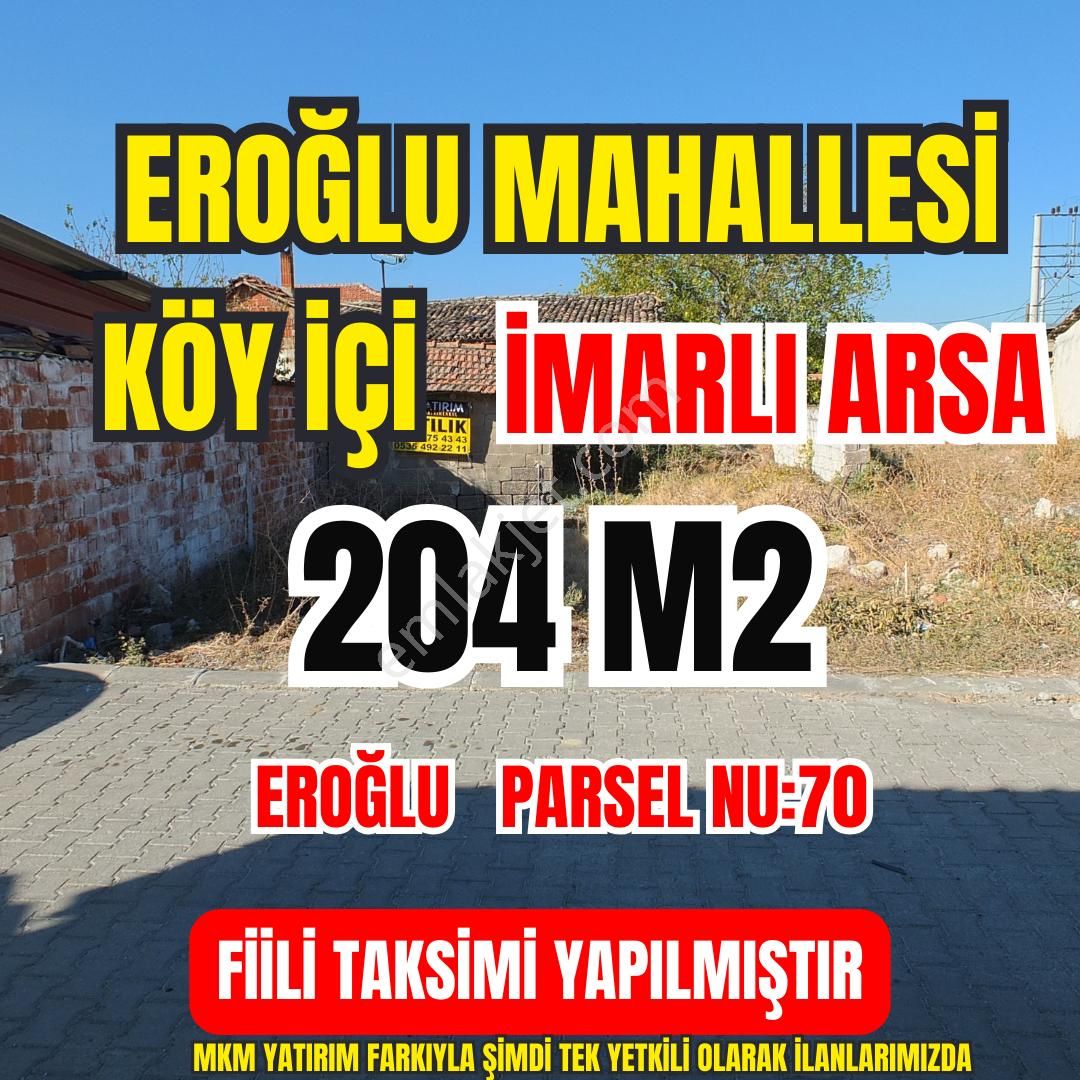 Akhisar Eroğlu Satılık Konut İmarlı  EROĞLU MAHALLESİNDE KÖYİÇİ İMARLI 204 M2 ARSA