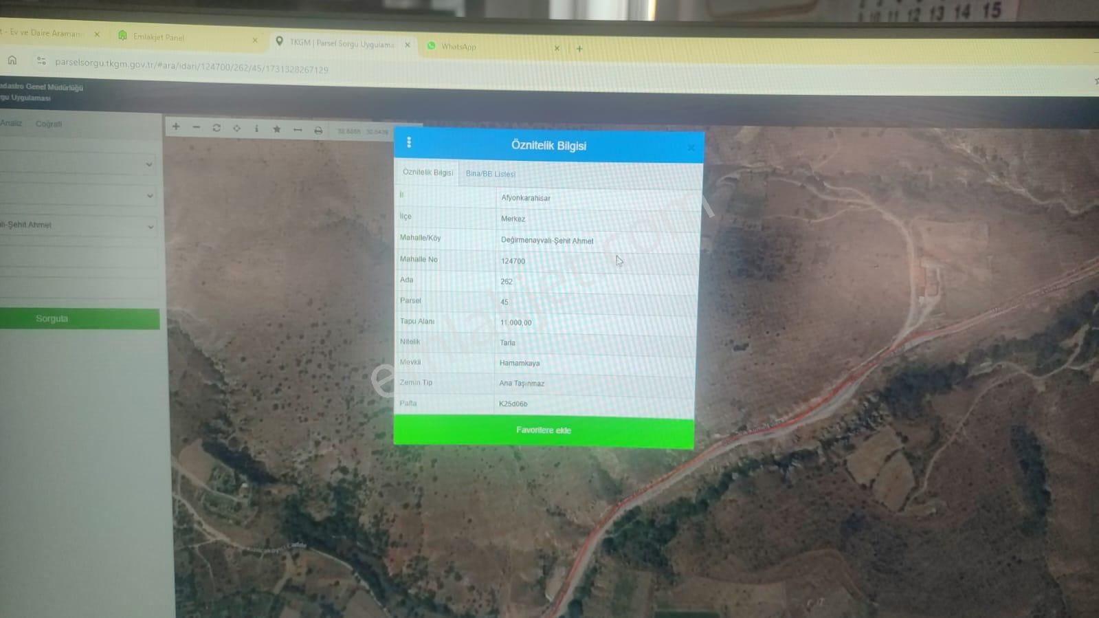 Afyon Tezcan Emlaktan Değirmenayvalıda Satılık Tarla - Görsel 2