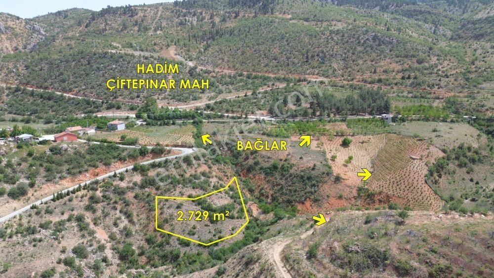 Hadim Çiftepınar Satılık Bağ & Bahçe  HADİM ÇİFTEPINAR DA 2.729 M2 MÜSTAKİL TAPULU BAĞ