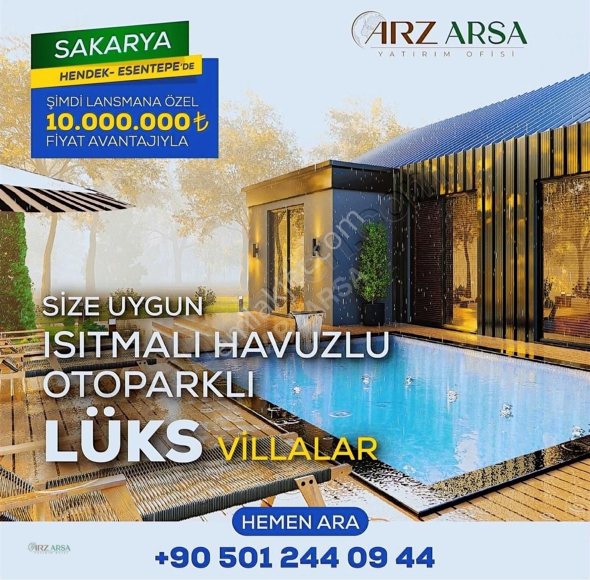 Hendek Esentepe Satılık Villa SAKARYA HENDEK-ESENTEPE'DE ULTRA LÜKS VİLLA