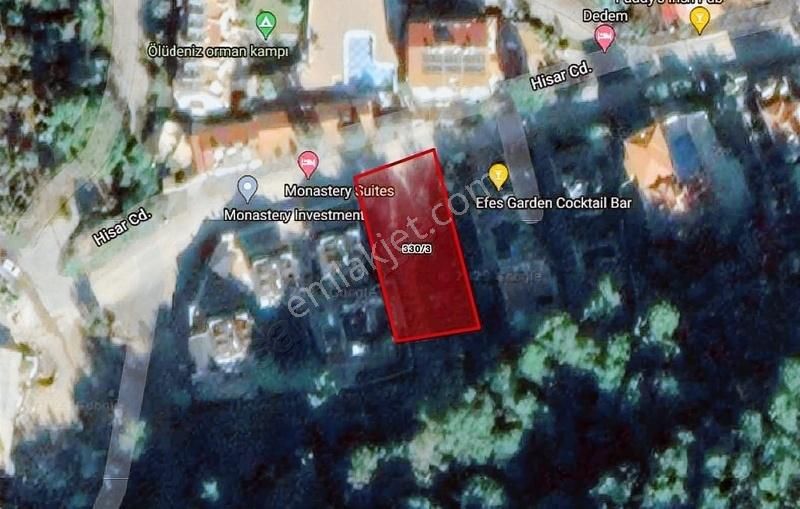 Fethiye Ölüdeniz Satılık Villa İmarlı Fethiye Hisarönü'de Yatırımlık Arsa