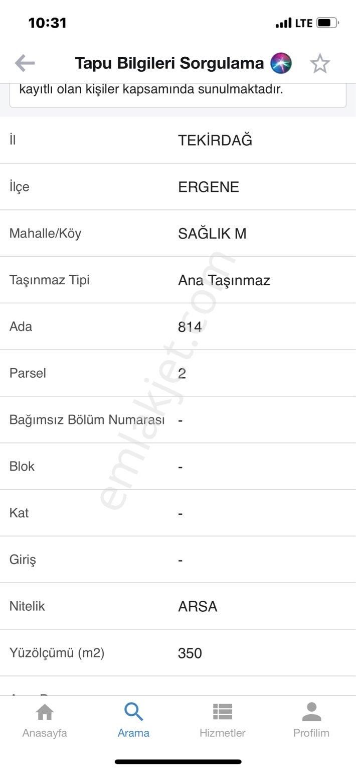 Ergene Sağlık Satılık Konut+Ticaret Alanı Sahibinden Satılık Arsa