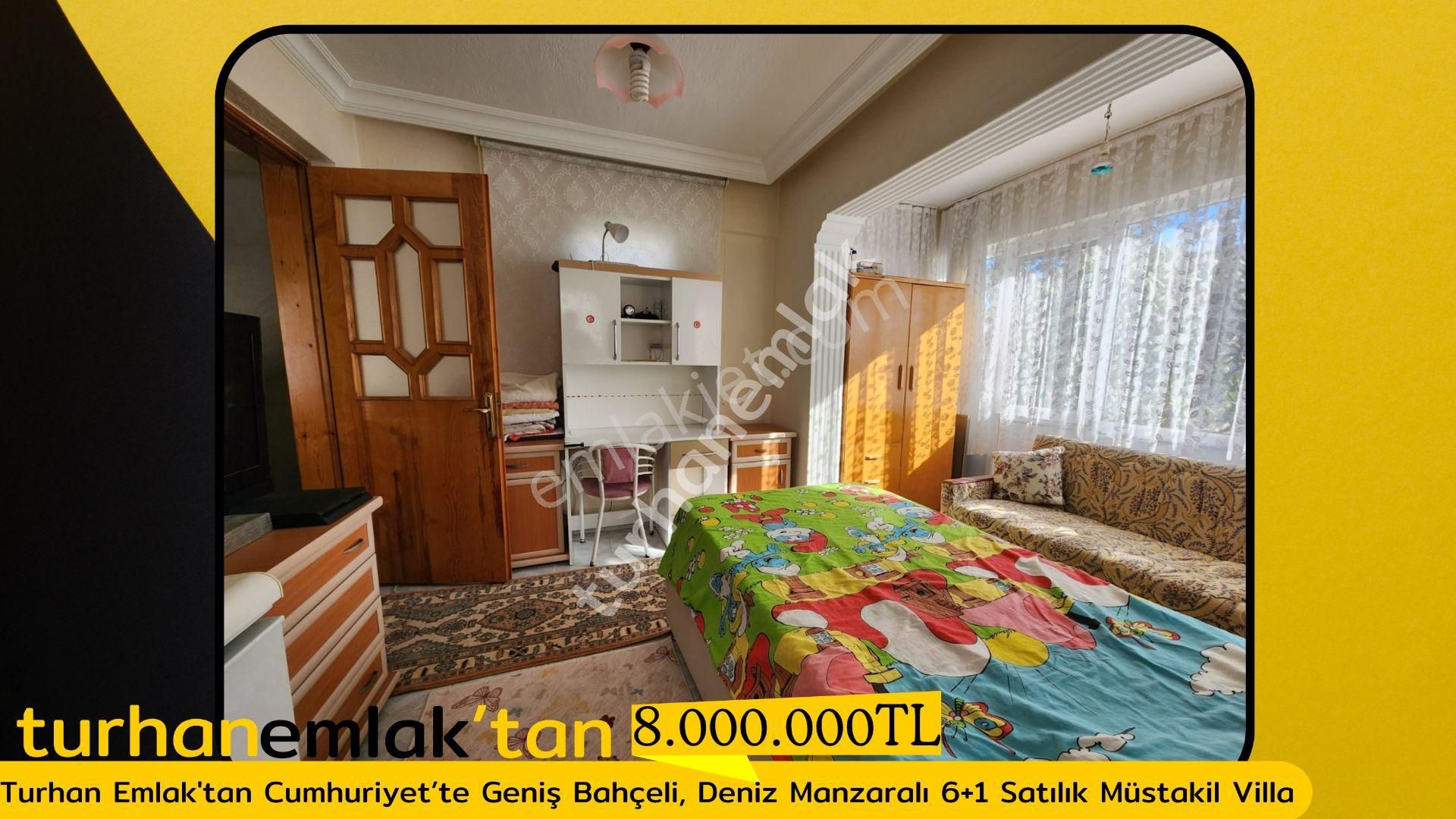 Turhan Emlak'tan Cumhuriyet’te Geniş Bahçeli, Deniz Manzaralı 6+1 Satılık Müstakil Villa - Görsel 12