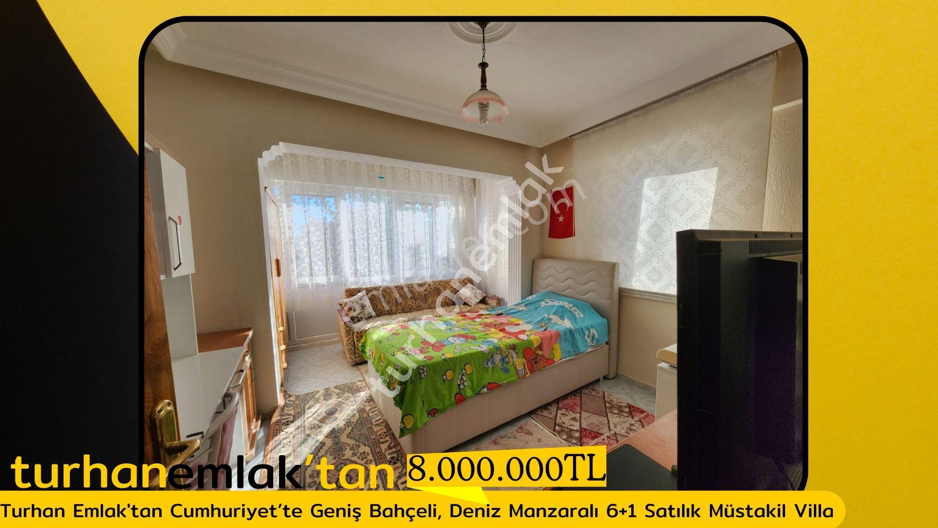 Turhan Emlak'tan Cumhuriyet’te Geniş Bahçeli, Deniz Manzaralı 6+1 Satılık Müstakil Villa - Görsel 6