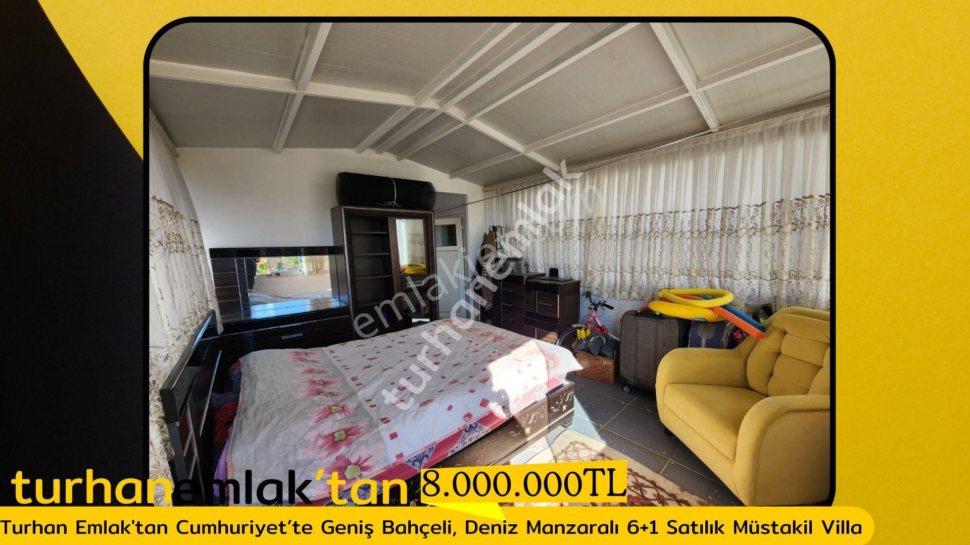 Turhan Emlak'tan Cumhuriyet’te Geniş Bahçeli, Deniz Manzaralı 6+1 Satılık Müstakil Villa - Görsel 4