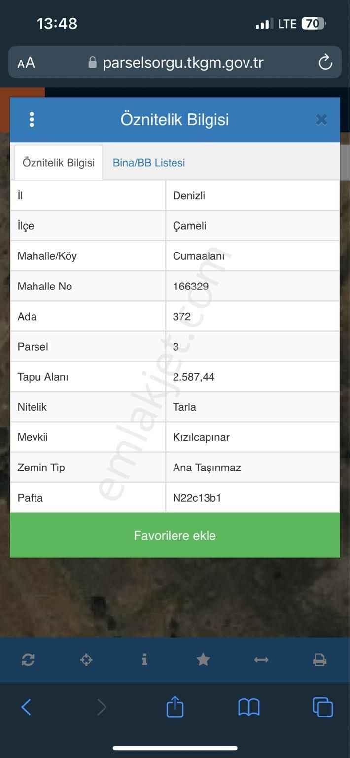 Çameli Cumaalanı Satılık Tarla DENİZLİ CUMAALANINDA KUPON ARAZİMİZ SİZLERLE