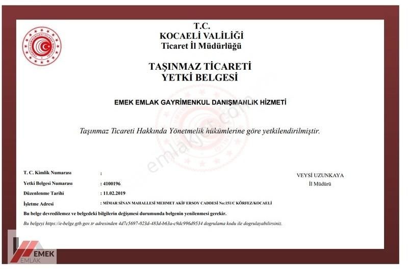 Körfez Yavuz Sultan Selim Kiralık Daire YENİKENT YAVUZ SULTAN SELİM MAH.DE KİRALIK DAİRE EMEK EMLAKTAN