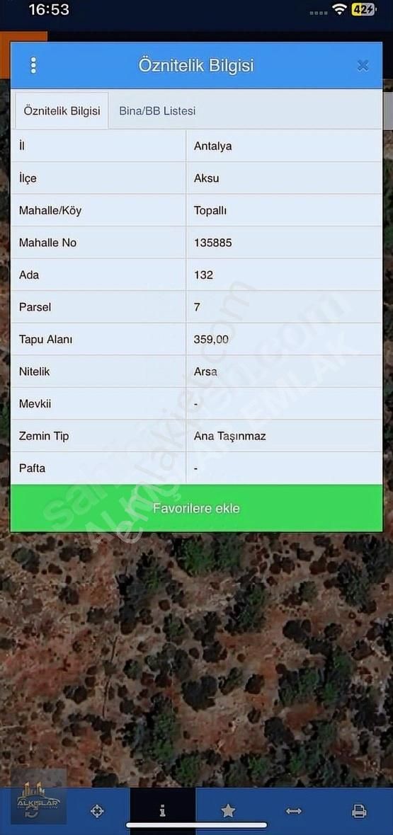 Aksu Topallı Satılık Konut İmarlı Topalıda Fırsat Arazi