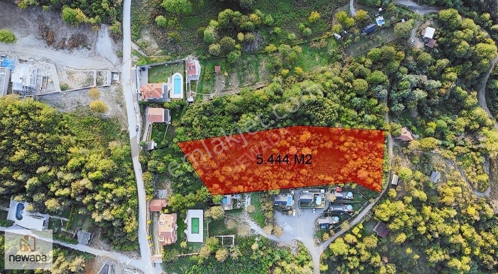 Sapanca Nailiye Satılık Bağ & Bahçe Sapanca Nailiye'de Panoramik Göl Manzaralı 5,444 M2 Arazi