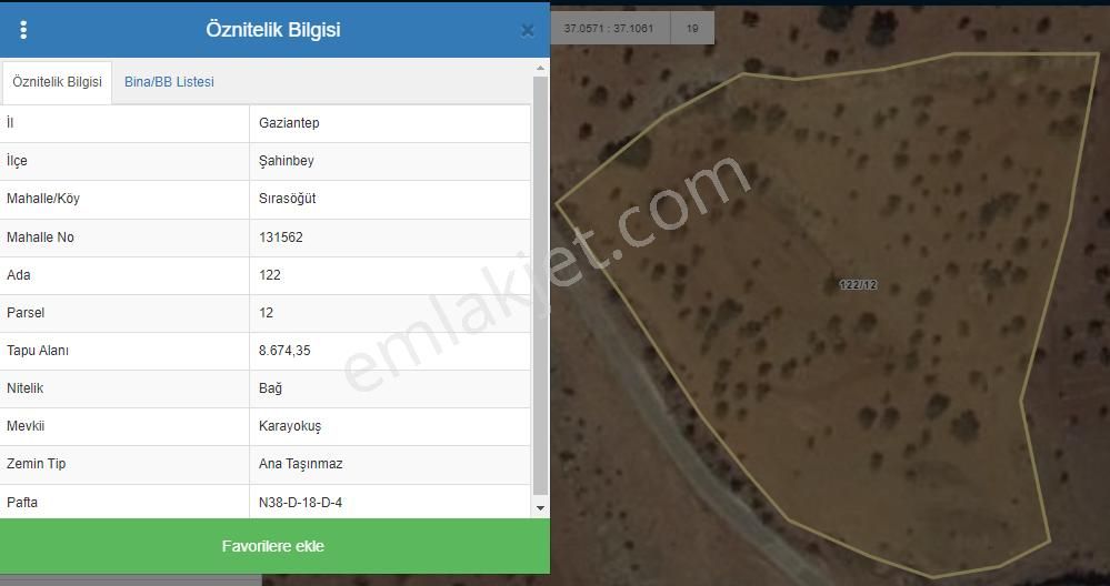 Şahinbey Sırasöğüt Satılık Bağ & Bahçe  Sırasöğüt köyünde satılık arazi, köyün dibin de gölet manzaralı