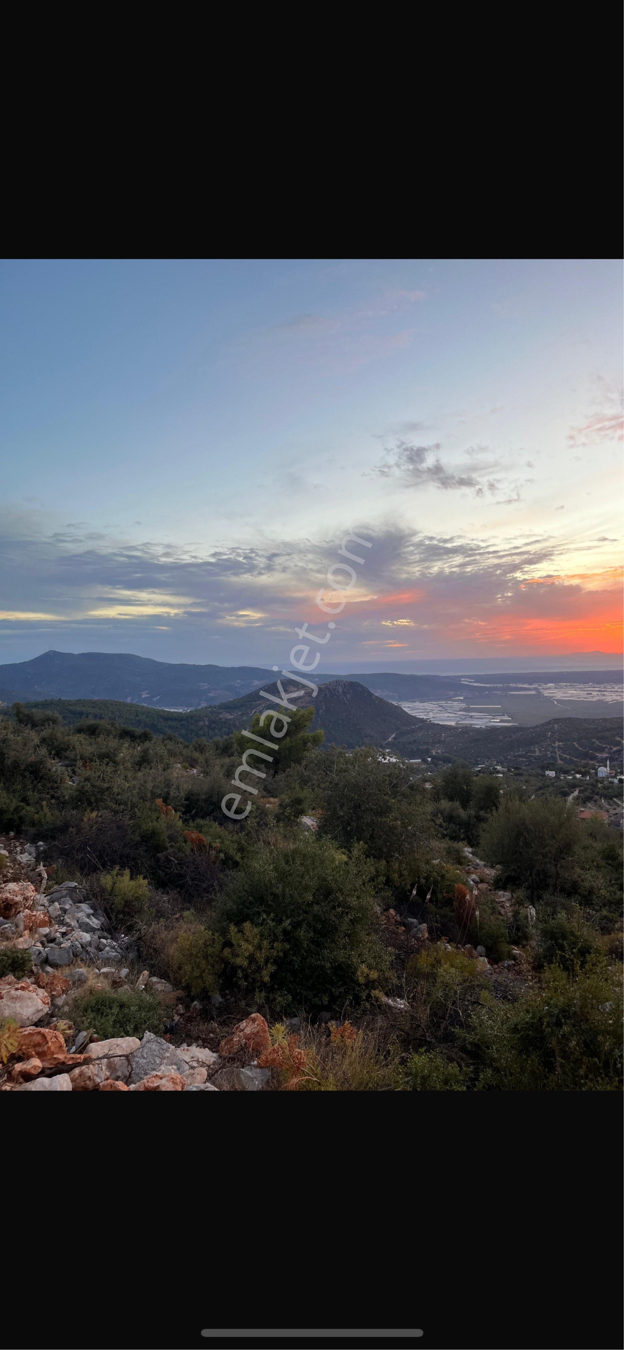 Kaş İslamlar Satılık Arazi Kaş Kalkan Kuşbakışı Güzel Yer