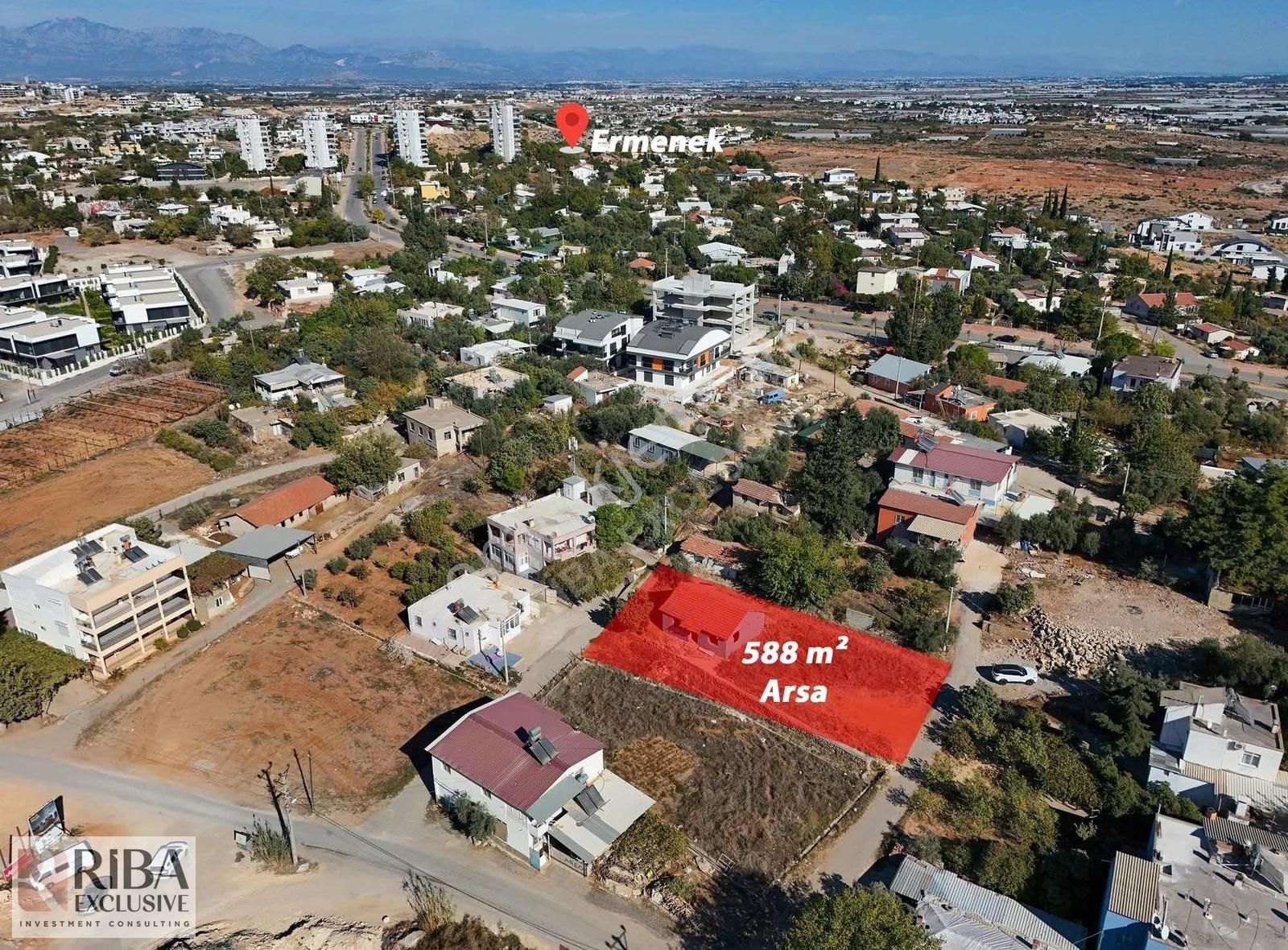 Muratpaşa Ermenek Satılık Villa İmarlı BURKAY KAYA'DAN ERMENEK MAHALLESİNDE 588 M2 PARSEL