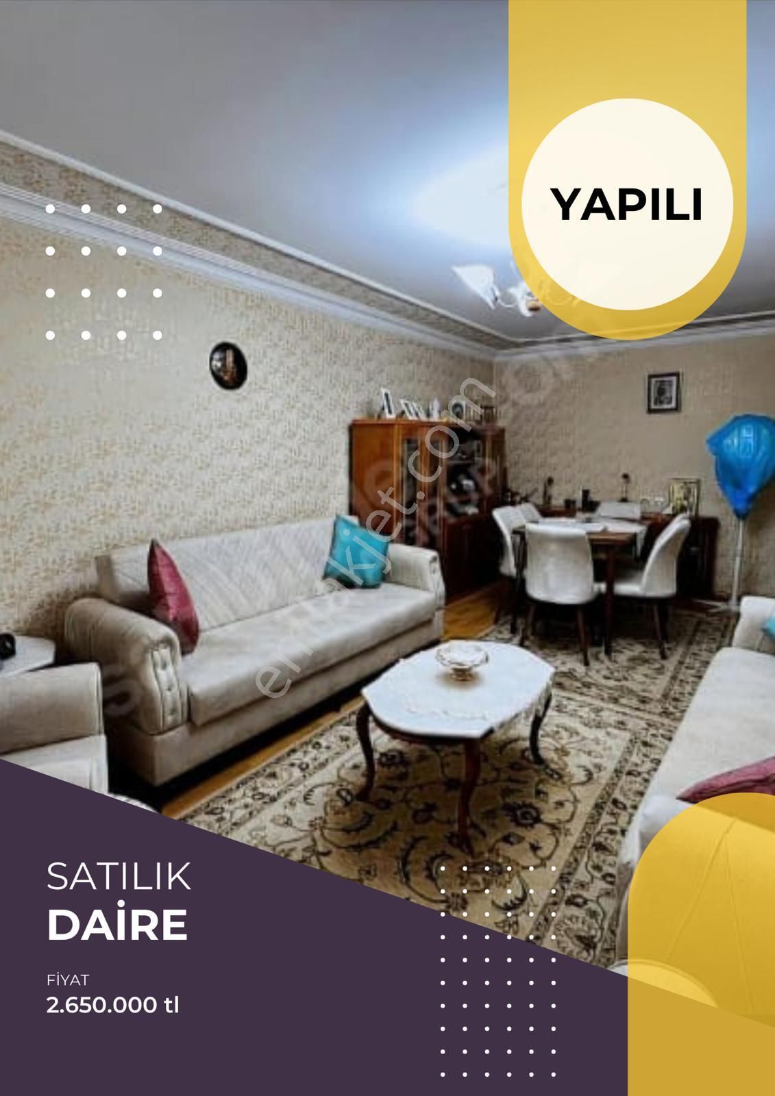 Etimesgut Alsancak Satılık Daire Tuda Gayrimenkul'den Alsancak Mah Yapılı 2+1 Satılık Daire