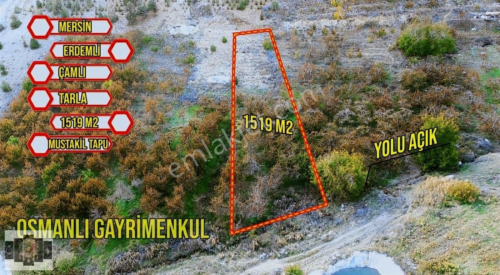 Erdemli Çamlı Satılık Tarla ERDEMLİ ÇAMLI MAHALLESİ SATILIK 1519 M2 PARSEL