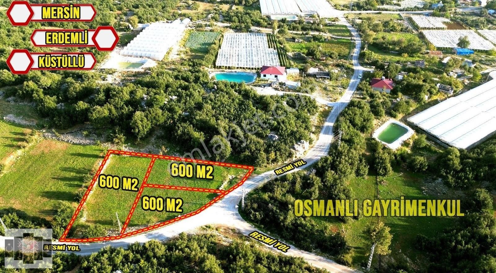 Erdemli Küstülü Satılık Villa İmarlı Erdemli Küstülü Satılık 600 M2 Villalık Arsa Uygun Fiyat