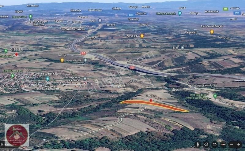 İzmit Akmeşe Atatürk Satılık Konut İmarlı AKMEŞEDE 19220m2 ARAZİ YOL SU ELEKTRİK VE İMARI MEVCUT