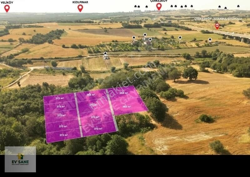 Ev'sane Gayrimenkul'den Silivri Büyükçavuşlu 273m2 Kelepir Tarla - Görsel 5