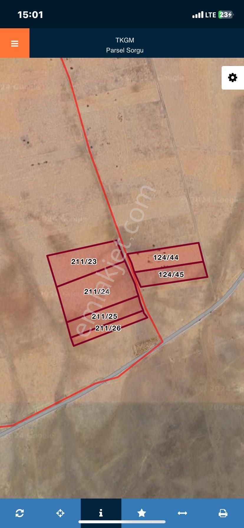 Çumra İnli Satılık Bağ & Bahçe GES BELGELİ MARJİNAL ARAZİ. 29.000 m2