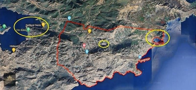 Marmaris Bayır Satılık Tarla Marmaris Bayır Mahallesi'nde Satılık Arazi