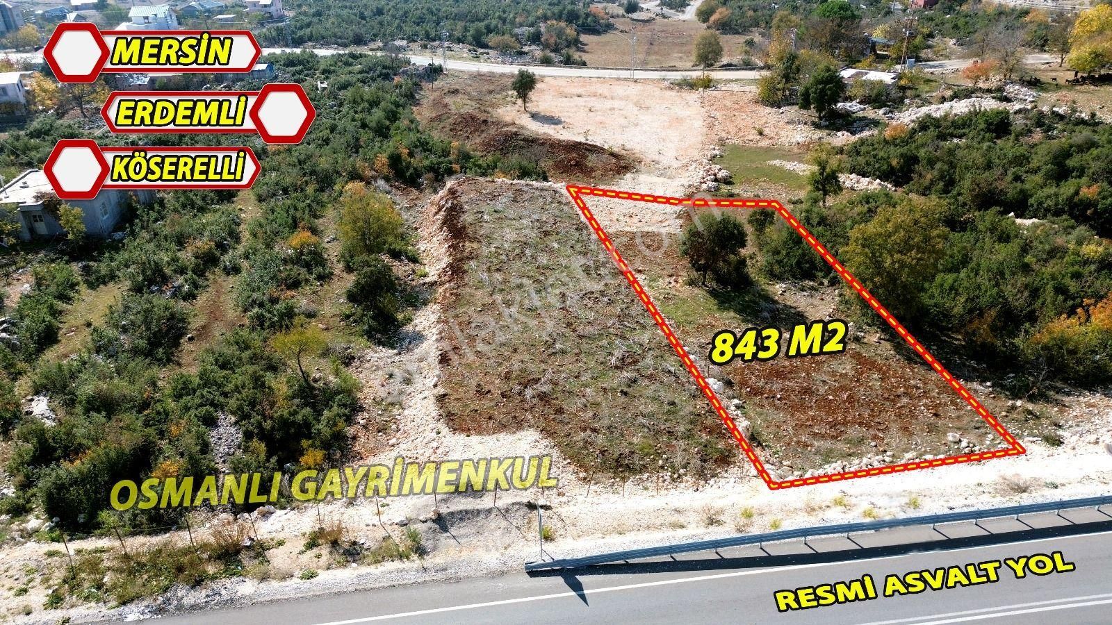 Erdemli Kösereli Satılık Konut İmarlı ✅ERDEMLİ KÖSERELİ DE SATILIK 843 M2  ARSA                                                           