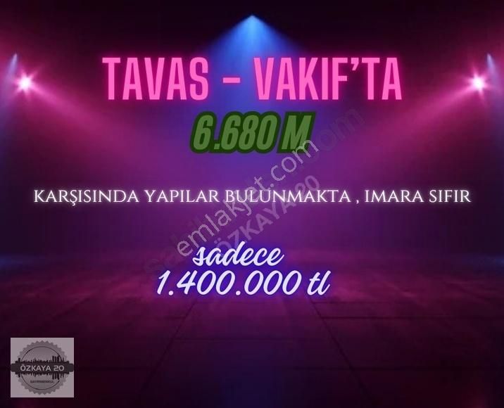 Tavas Vakıf Satılık Tarla TAVAS VAKIF'TA İMARA SIFIR SATILIK ARAZİLER