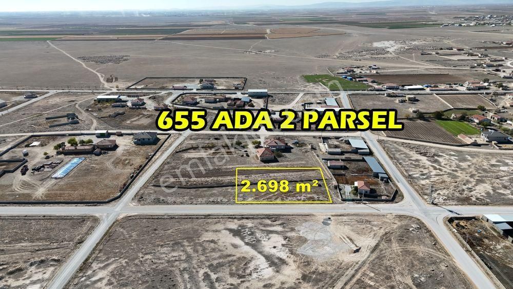 Cihanbeyli Taşpınar Satılık Konut İmarlı  KONYA / CİHANBEYLİ / TAŞPINAR-YENİYAYLA MAHALLESİNDE 2.698 m² MÜSTAKİL İMARLI ARSA