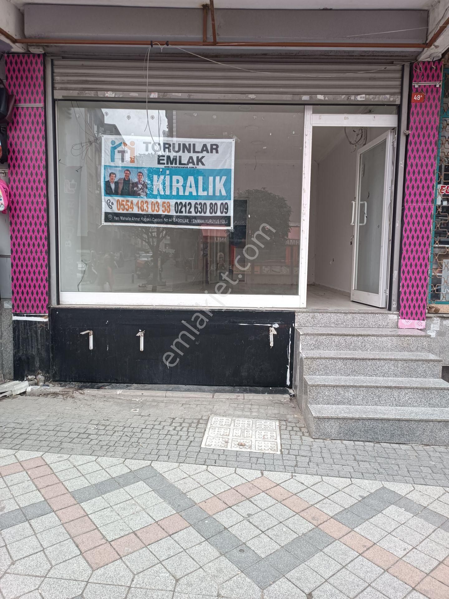 İstanbul Bağcılar Kiralık Büfe  TORUNLAR EMLAKTAN KİRALIK 35M2 BOŞ OTOMATİK KEPENKLİ DÜKKAN