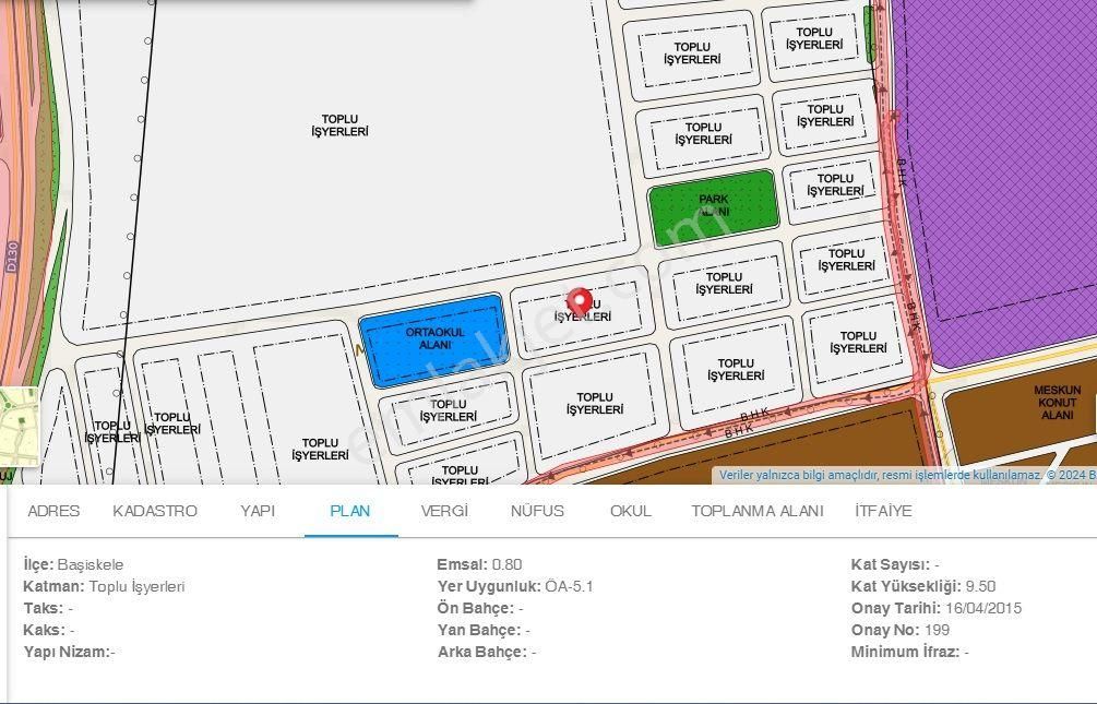 Başiskele Kullar Sanayi/lojistik Bölgesinde Kiralık Ticari Arsa
