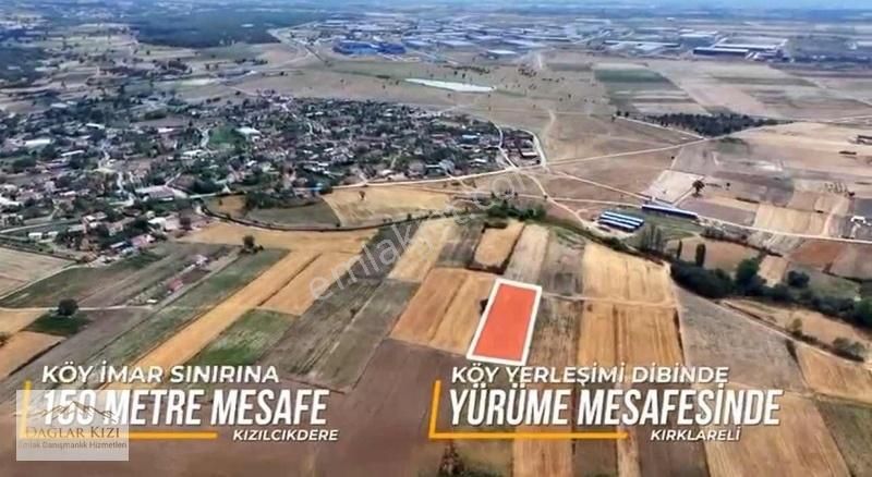 Kırklareli Merkez Kızılcıkdere Köyü Satılık Tarla Kızılcıkdere'de İmar Planı İçinde Köye 2 Parsel Fırsat Arazi !!