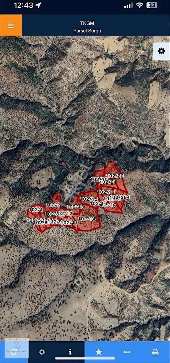 Uşak Merkez Zahman Köyü Satılık Tarla GES Yatırımcılarına Özel 227.000 m² Satılık Tarla