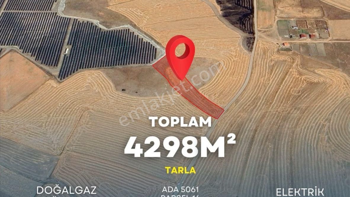 Bala Beynam Satılık Tarla  BEYNAM MERKEZE 4 KM MÜSTAKİL TAPULU 4298 M2 ANA YOLA 22 M CEPHE