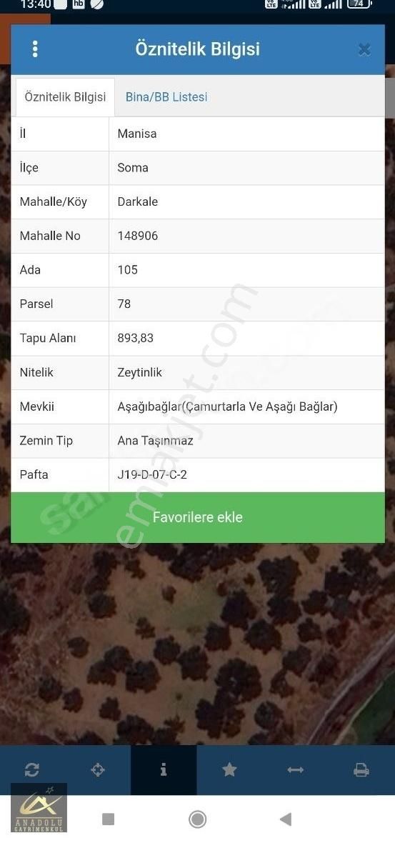 Soma Darkale Satılık Zeytinlik ANADOLU'dan DARKALE MEVKİİ SATILIK ZEYTİNLİK...