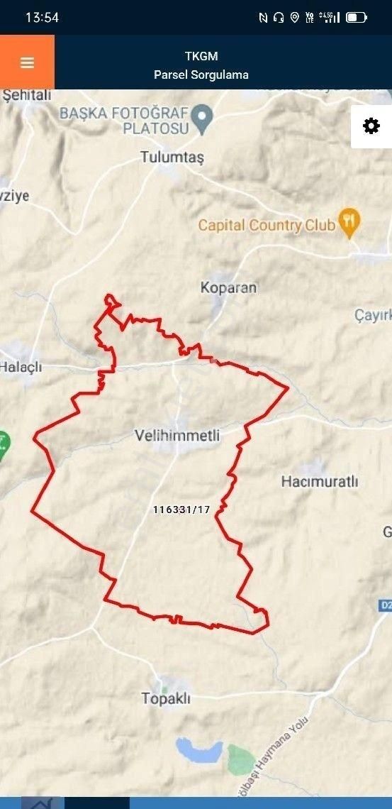 Gölbaşı Velihimmetli Satılık Tarla GÖLBAŞI VELİHİMMETLİ DE 14.350 M2