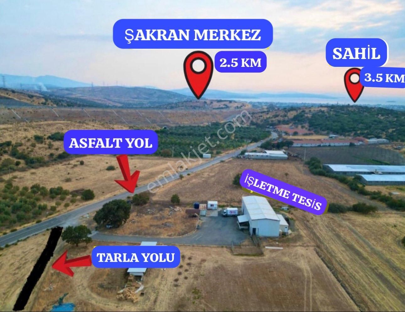 Aliağa Yenişakran Satılık Tarla Çok Acil Satılık Bahçe İzmir Aliağa Şakran