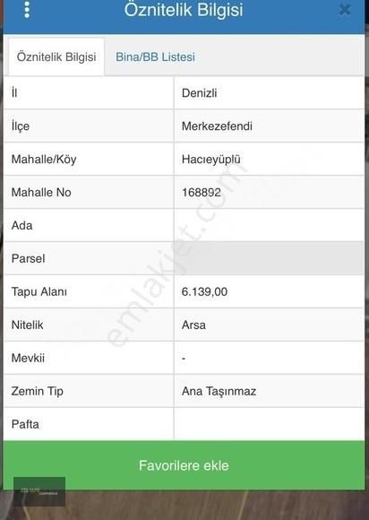 Denizli Merkezefendi Satılık Sanayi İmarlı ATA YAPI'DAN HACIEYÜPLÜ'DE 6139m² KÖŞE PARSEL SANAYİ ARSASI