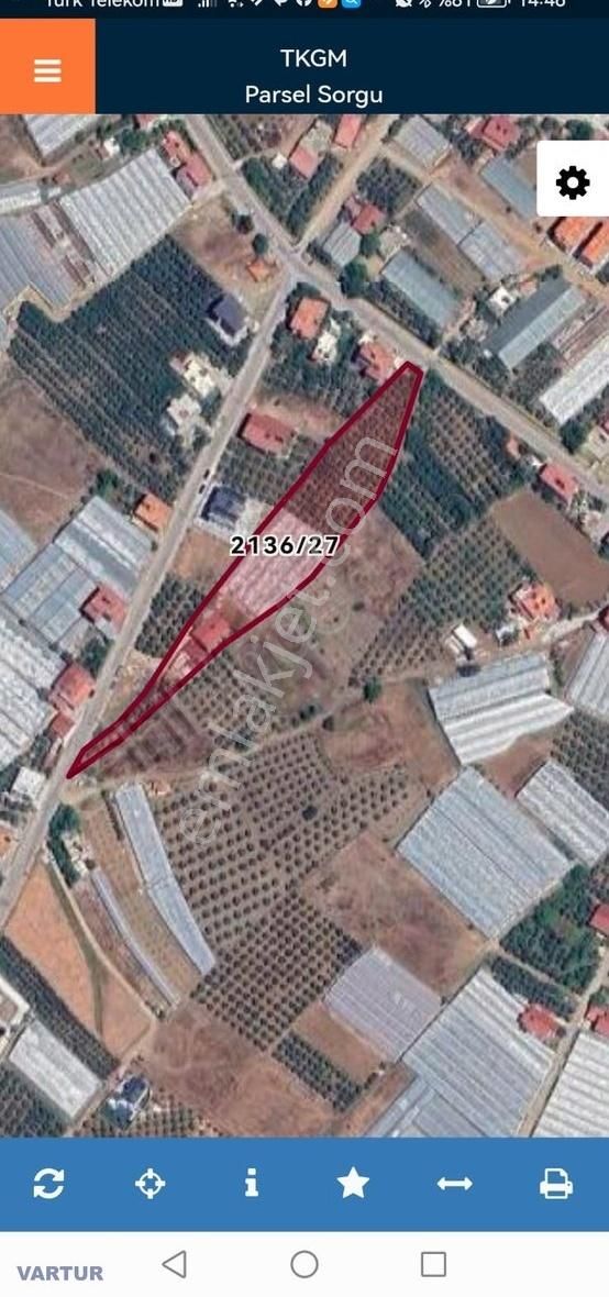 Depo Yapmaya Müsait.anayola Yakın 2500 M2 Tarla